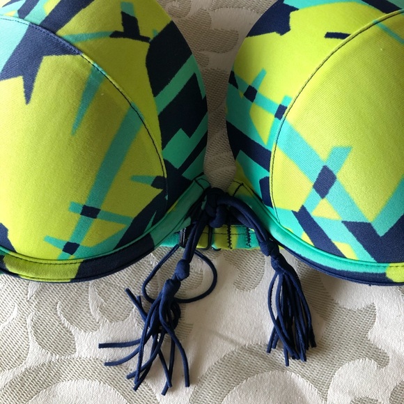 Aerie Push-up Bikini Top with Tassels - Picture 2 of 6